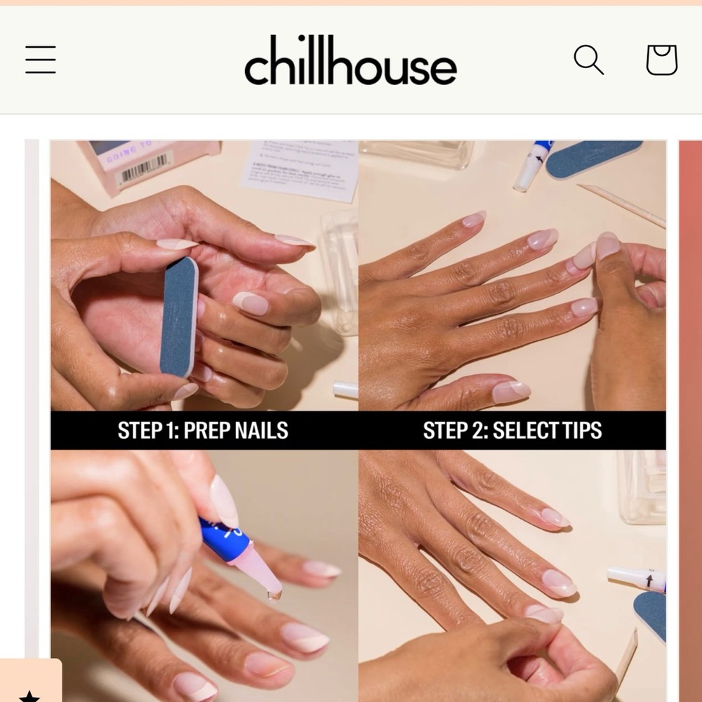 Urban Outfitters Chillhouse Chill Tips Modern Press On Nail Tips “Want S’more” - Picture 8 of 11